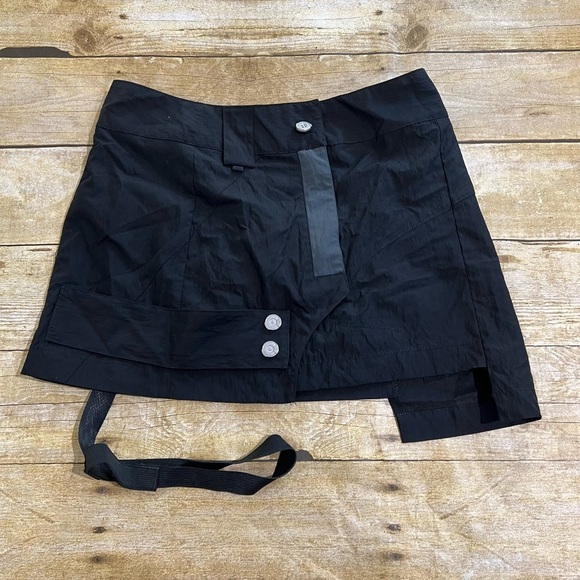 С2Н4 ASYMMETRY PANELLED SKIRT - BLACK - Picture 1 of 6